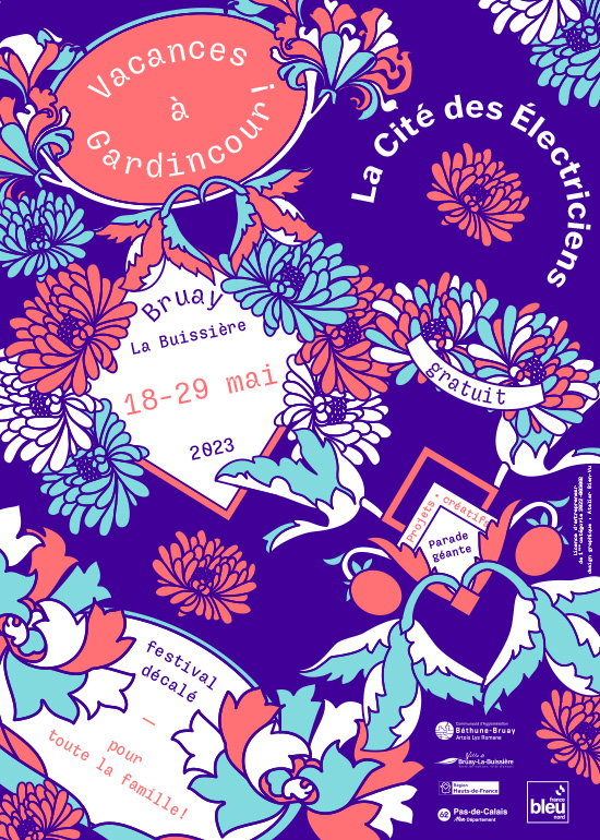Affiche du festival "Vacances à Gardincour !" (édition 2023)
