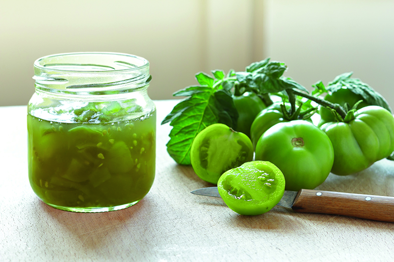 Chutney de tomates vertes